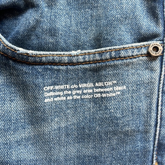 Off-White Blue Denim Jeans - Picture 5 of 11